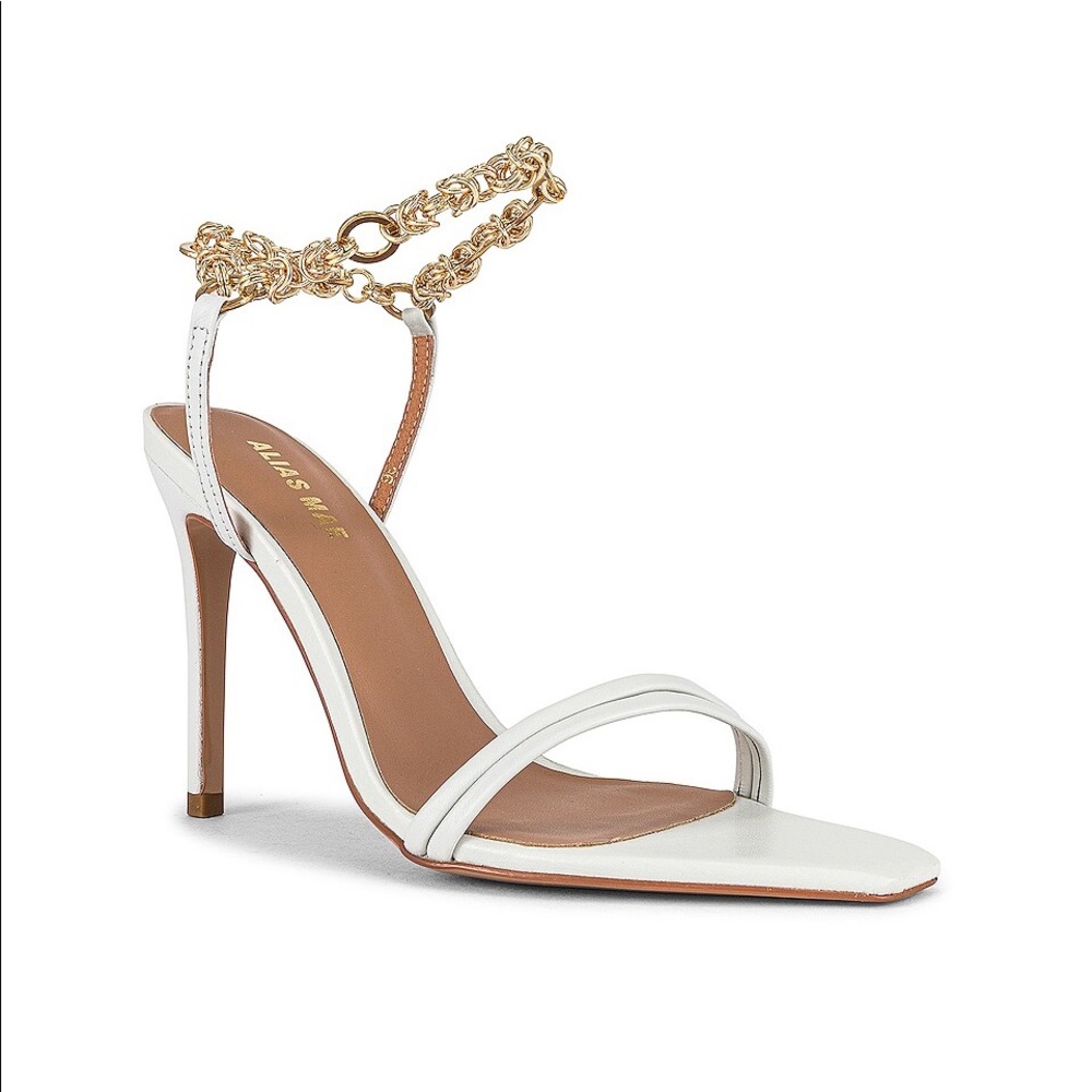 Alias Mae Isha Ankle Strap Heel in Ivory